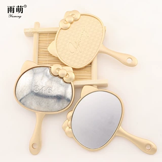 非遗宋锦手工 DIY 可爱 KT 猫迷你小镜子 吊坠化妆镜饰品发饰配件
