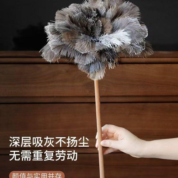 Dust Duster That Doesn'T Shed Feathers, Dust Removal, Dust Sweeping, Anti-Static Cleaning, Thickened Ostrich Feather Duster Dust Duster That Doesn'T Shed Feathers, Dust Removal, Dust Sweeping, Anti-Static Cleaning, Thickened Ostrich Feather Duster