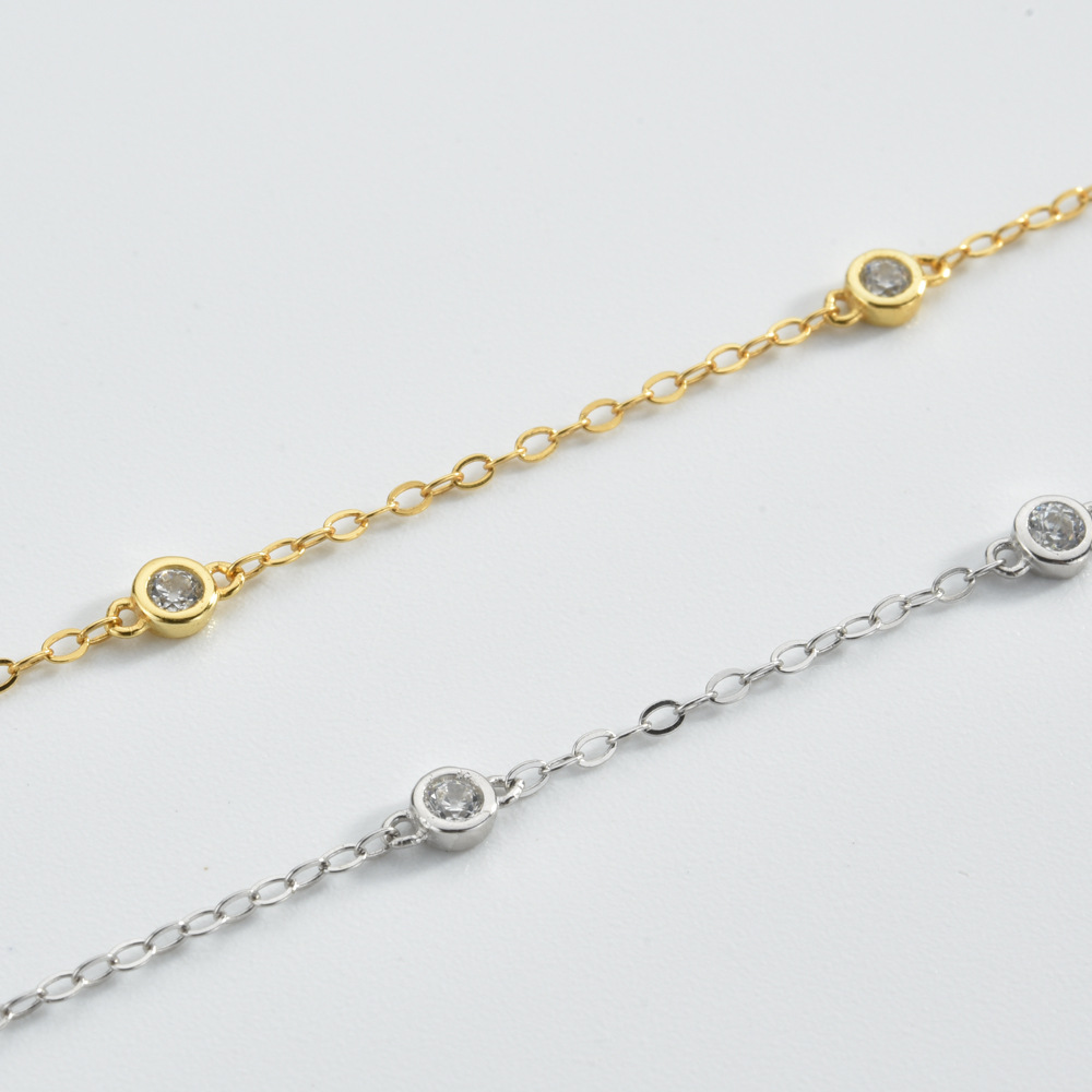 925 Sterling Silver Plating Geometric Necklace display picture 7