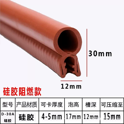 Composite Strip, Triple Composite Sealing Strip – Avtomobil səs izolyasiya zolaqları - top-foam-30a-silicone-flame-retardant