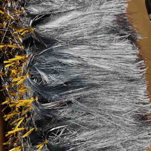 金银葱薄膜真空镀铝红绿紫蓝箔薄膜切成须须丝香槟金色须须草