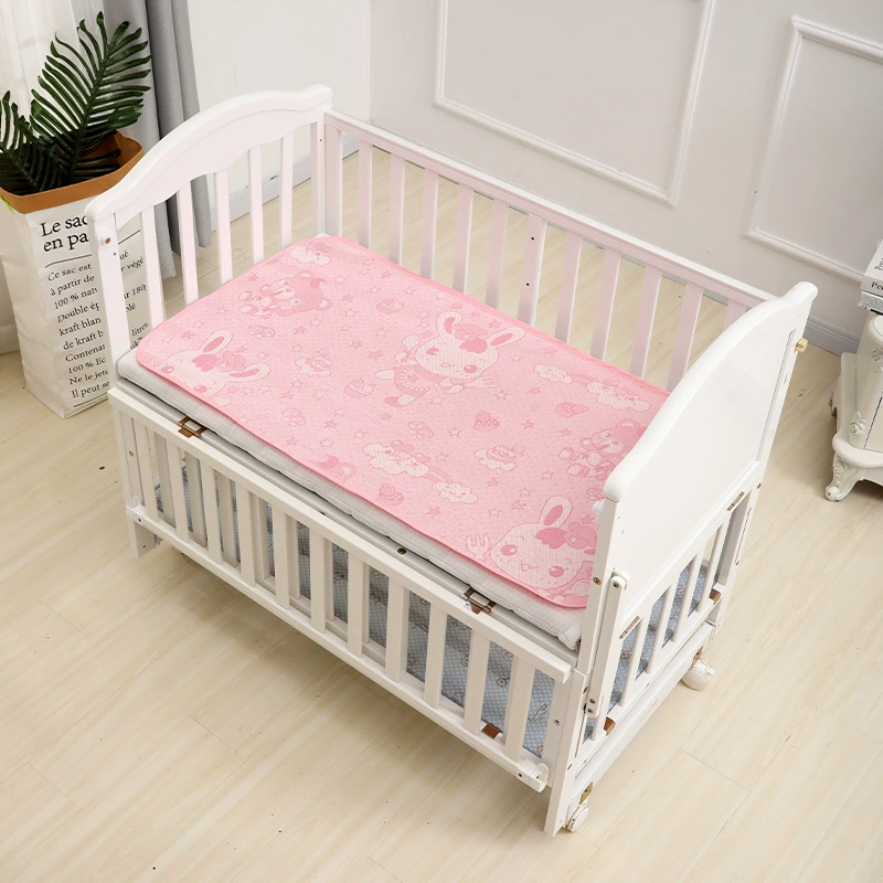 Silk cooling mat for baby, cartoon set, 2 piece set