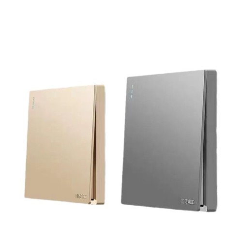 Household large plate switch outlet gold wall outlet multi-control multi-joint double pole double throw wall switch outlet