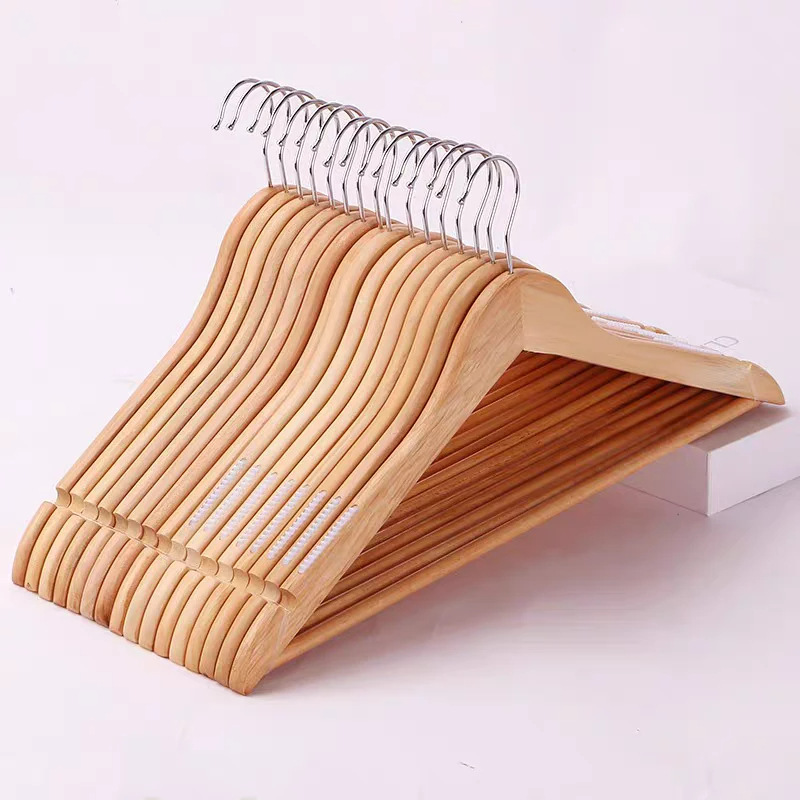 Perchas de Madera Maciza, Sin Marcas, Anti Deformación, para Uso Doméstico