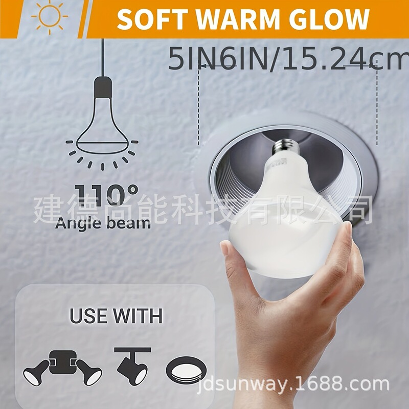 Br30 10W Warm White Light 5000K/3000K 120V Led Bulb E26 Br30 10W Warm White Light 5000K/3000K 120V Led Bulb E26