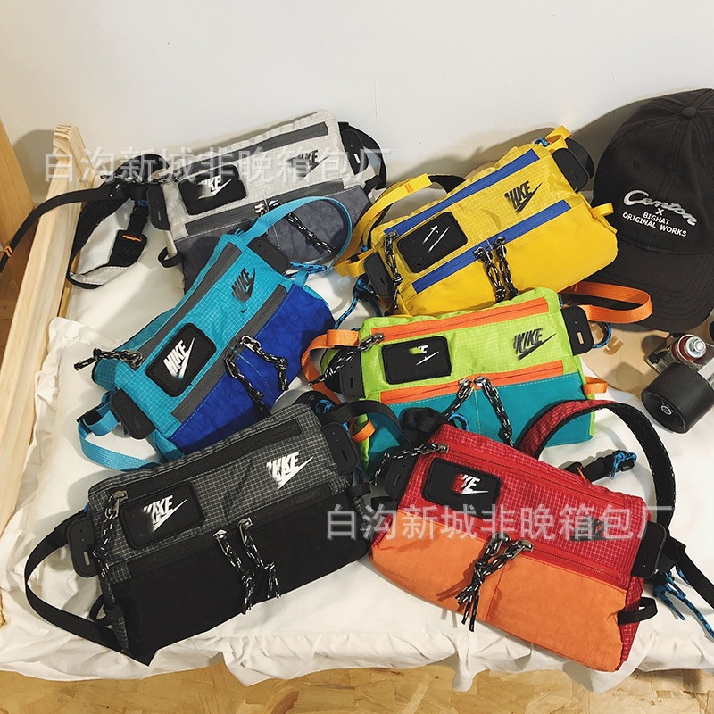 Cross-Border New Nk Men's and Women's Outdoor Sports Envelope Bag, Casual Crossbody Bag, Versatile Shoulder Bag, Workwear Style Small Crossbody Bag