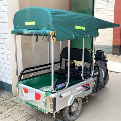 Avtomobil yan çətirləri, Flat-panel electric tricycle canopy