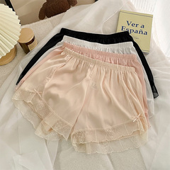 New summer safety pants for women, anti-exposure, no curling, can be worn outside, lace leggings, three-point safety shorts