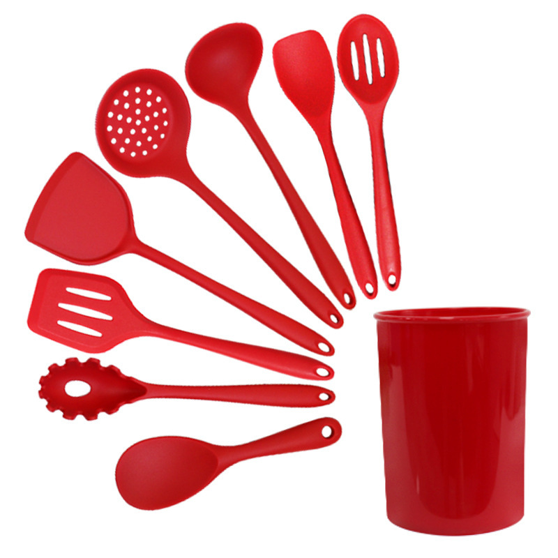 8 piezas de cocina de silicona antiadherente de grado alimenticio cocina de silicona resistente a altas temperaturas al por mayor