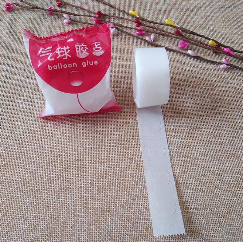 Punto de pegamento del globo pegajoso transparente que no deja marcas antiadherente pegamento de punto de la pared accesorios de suministros de boda punto de pegamento transparente