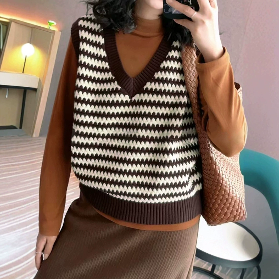 Внешняя торговля через границу Европа, Европа, амазонка, женский свитер с воротником, жилет весна и осень