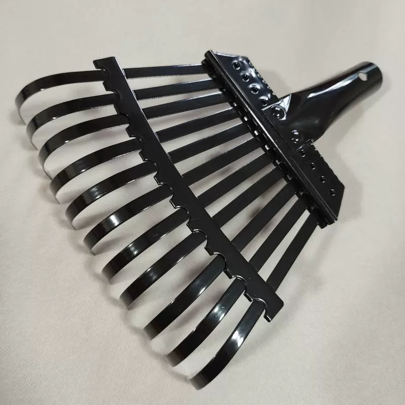 11齿扁钢耙园林园艺工具落叶耙碳钢草耙高尔夫球耙钢丝草耙落叶耙