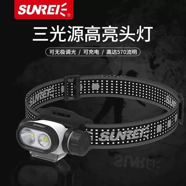 Shannix electrodeless dimming induction headlamp head-mounted strong light super bright off-road outdoor camping outdoor highlight headlamp