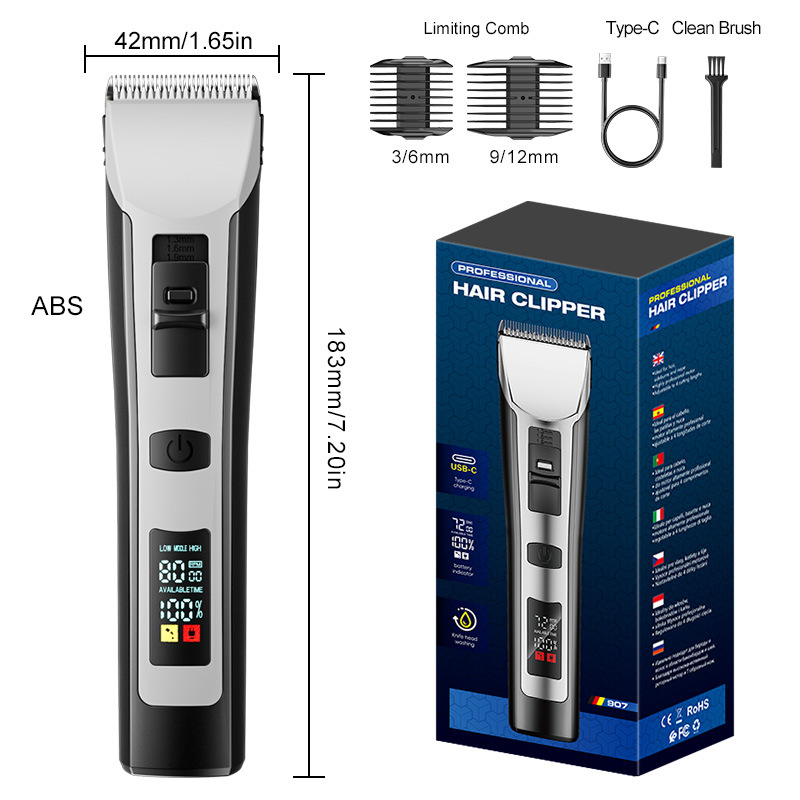 Cortadora de cabello eléctrica profesional impermeable transfronteriza
