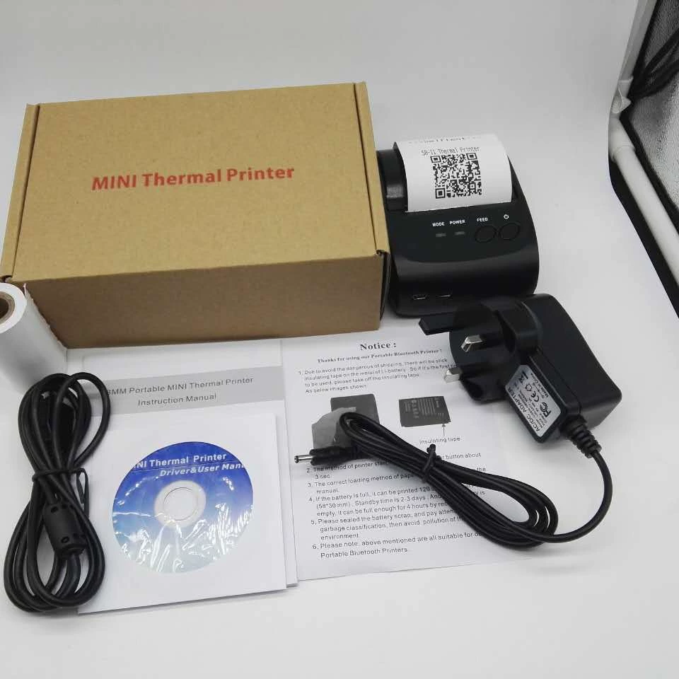 Convenient 5802DD thermal printer, wireless Bluetooth function, bill printer