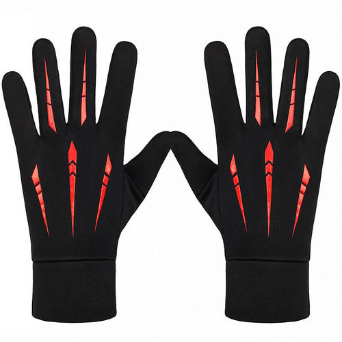 Winter and Autumn Men and Women Warm Fleece Touchscreen Full Finger Gloves Cycling Cold Proof Long Finger Gloves Factory Dropshipping One Piece