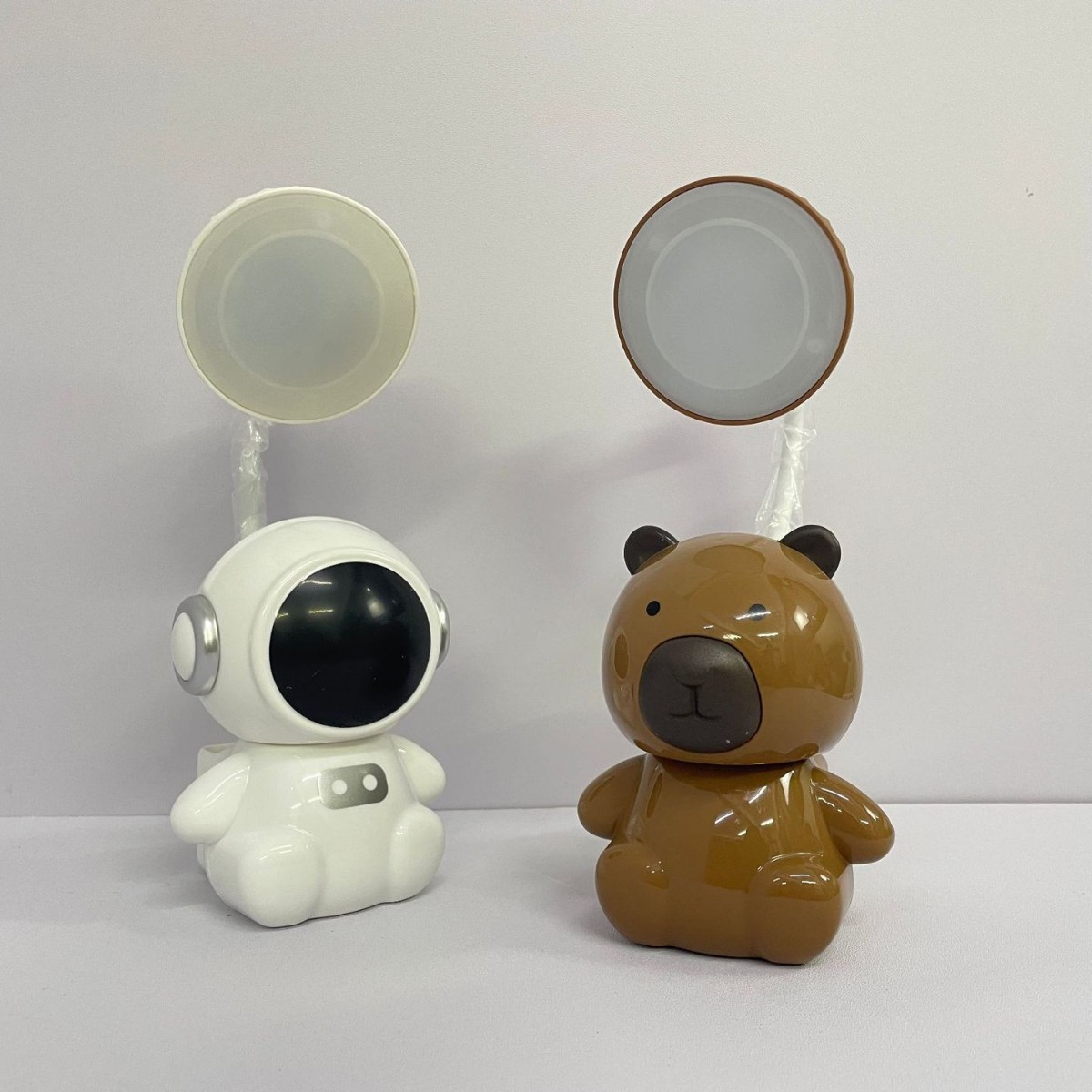 新款卡通太空人台灯带铅笔削USB充电桌面迷你LED小夜灯学生礼品