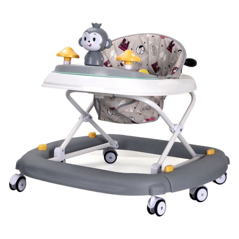 Caminante para niños iluminación de música educativa caminante para bebés un coche multiusos anti-Flip multifuncional caminante