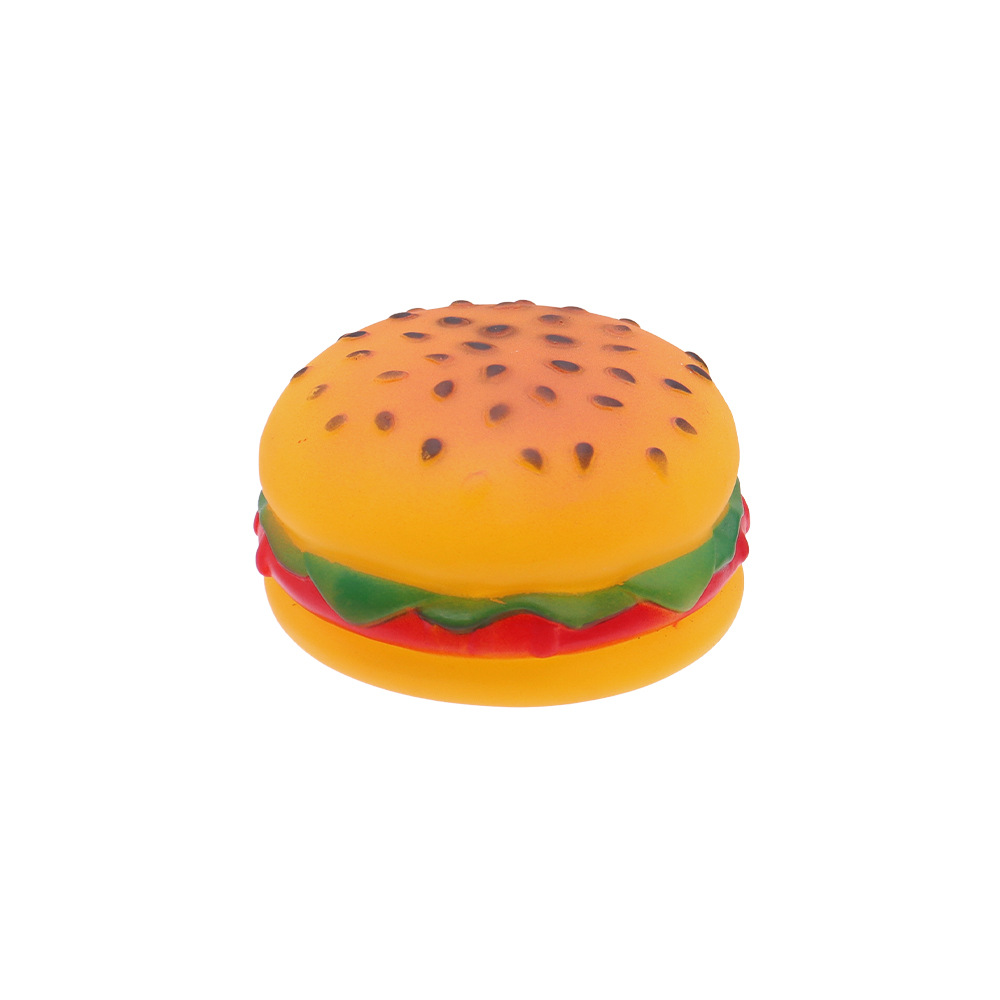 Juguetes de sonido para mascotas, hamburguesas de simulación, juguetes para perros, juguetes para perros, resistentes al sonido, resistentes a morder, suministros para aliviar el aburrimiento