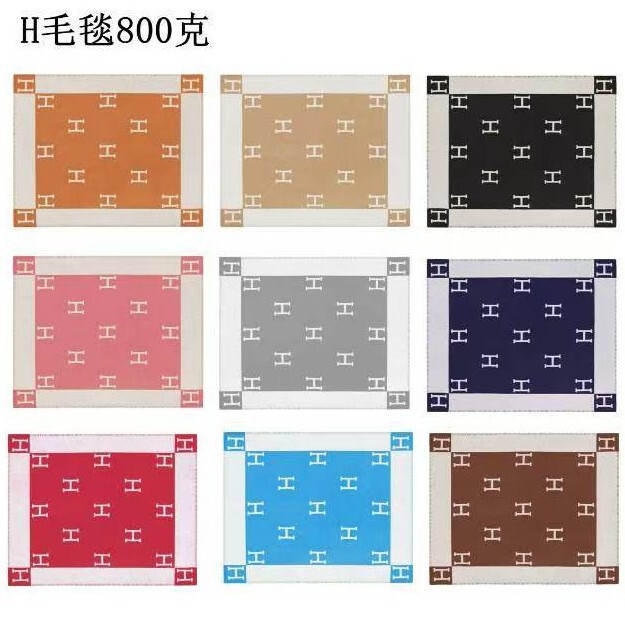 H Blanket Raschel Nap Blanket Flannel Single Blanket Sofa Throw Blanket Office Towel Blanket Warm and Luxurious