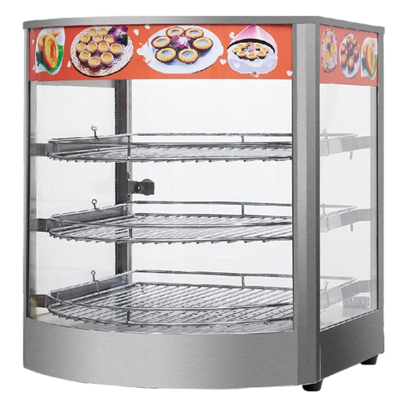 1P gabinete de aislamiento comercial temperatura constante pequeña hamburguesa eléctrica Pantalla de aislamiento de alimentos cocinados Caja de aislamiento de huevo Caja de aislamiento de alimentos