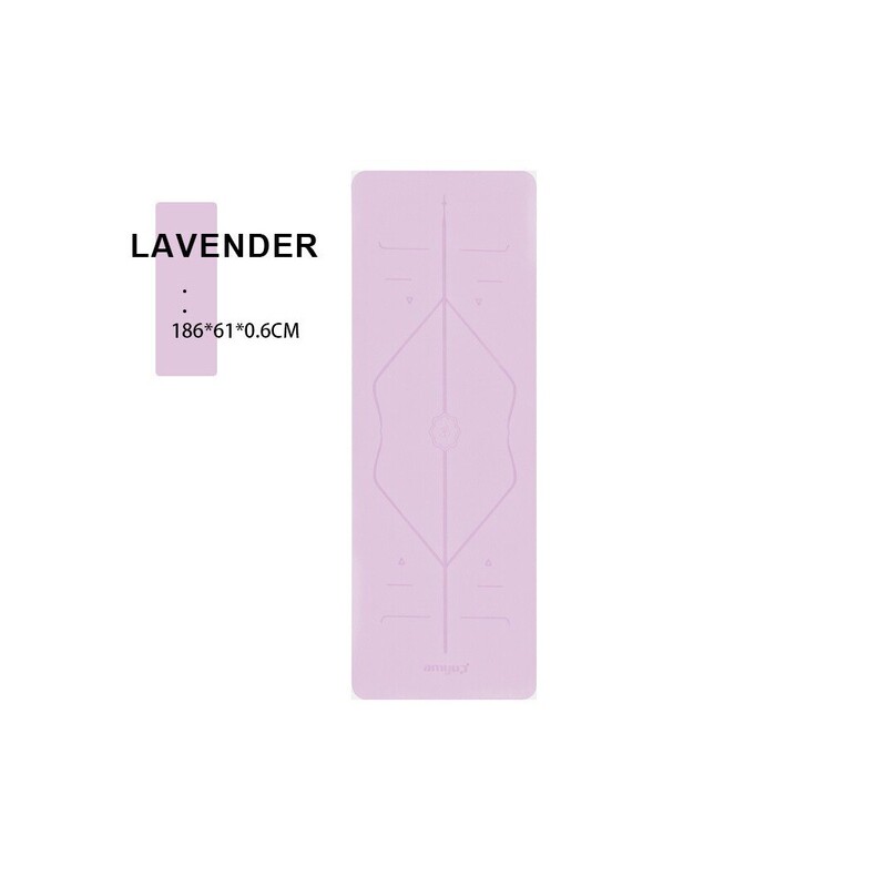 TPE two-color yoga mat, 186cm long and thick, with non-slip surface, suitable for beginners, featuring alignment lines, and designed for both men and women TPE two-color yoga mat, 186cm long and thick, with non-slip surface, suitable for beginners, featuring alignment lines, and designed for both men and women