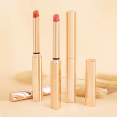 Helen Beauty Little Golden Chopsticks Fine Lipstick Velvet Matte Moisturizing Pipe Lipstick Easy to Color Lipstick Not Easy to Fade