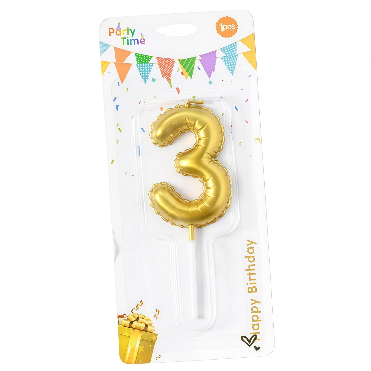 Velas numéricas decorativas para pastel de cumpleaños