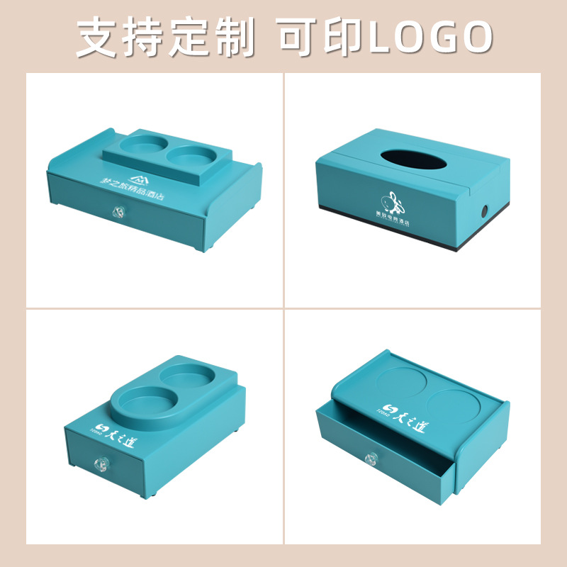 Hotel suministros al por mayor cepillo de dientes caja de almacenamiento artículos de tocador caja del cajón habitación de invitados hervidor bandeja caja de consumo fábrica en stock