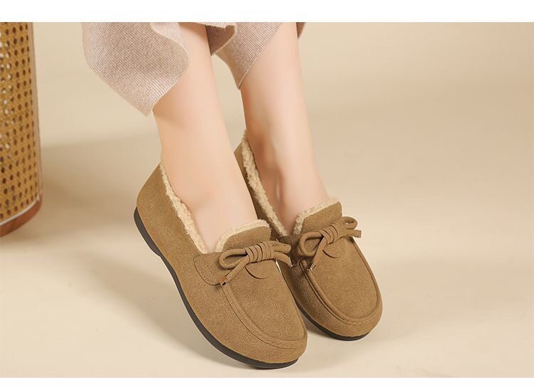 Giày bốt tuyết nữ giữ ấm kiểu lười dễ mang, lót nhung dày, đế thấp — XD đậu bông màu cà phê, XD đậu bông-đen, XD Bean Cotton-Cà Phê Màu [Đóng Hộp], XD Bean Cotton-Đen [Đóng hộp] chi tiết 15