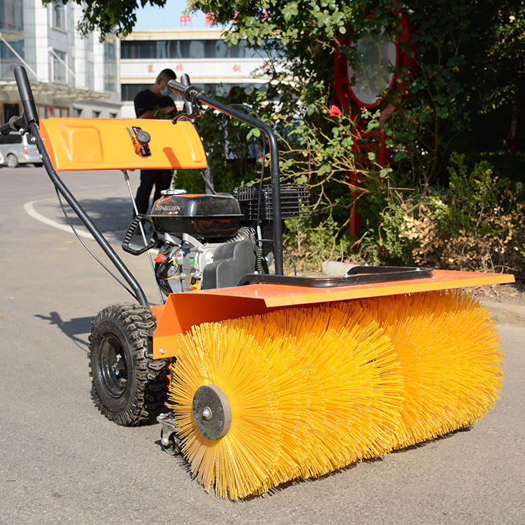 手推扫雪机小型物业道路清雪抛雪除雪机地坪清扫机梳草机一机多用