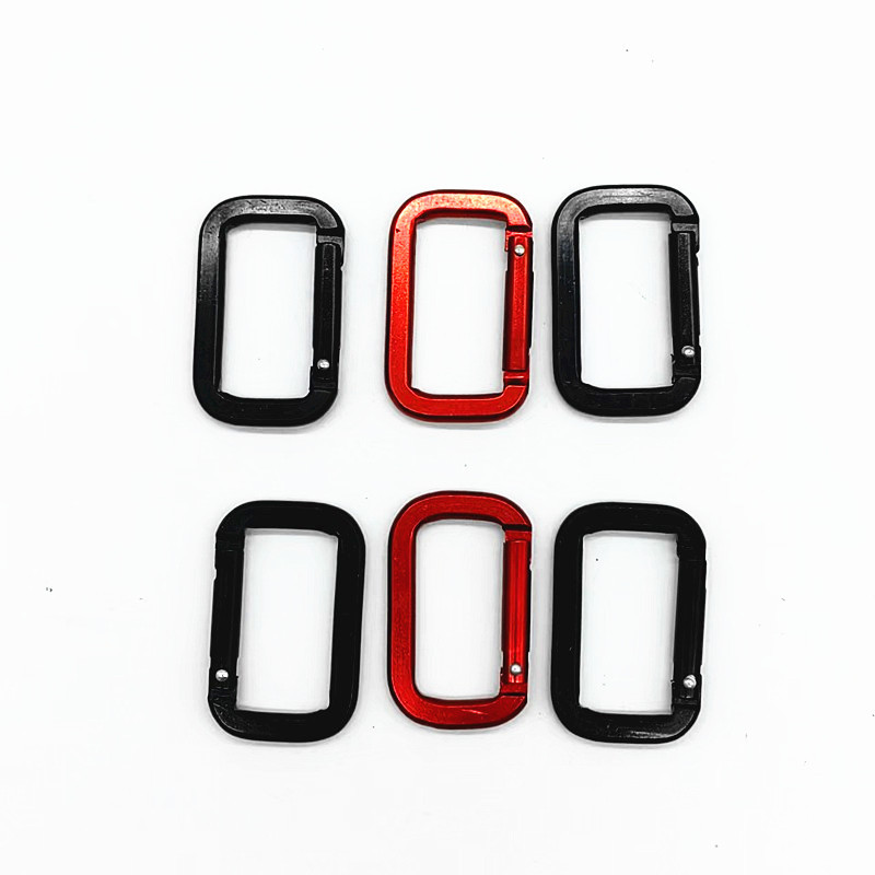 Wholesale in Stock No. 7 Square Safety Buckle Hook Ring Buckle Special-Shaped Carabiner Water Bottle Buckle Webbing Buckle