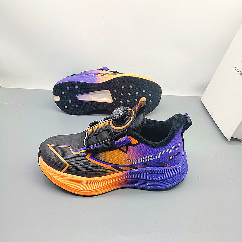 Zapatos de corrida de cuero de carbono de algodón primavera y otoño zapatos de corrida de niños zapatos de niños zapatos de niños grandes zapatos de estudiantes