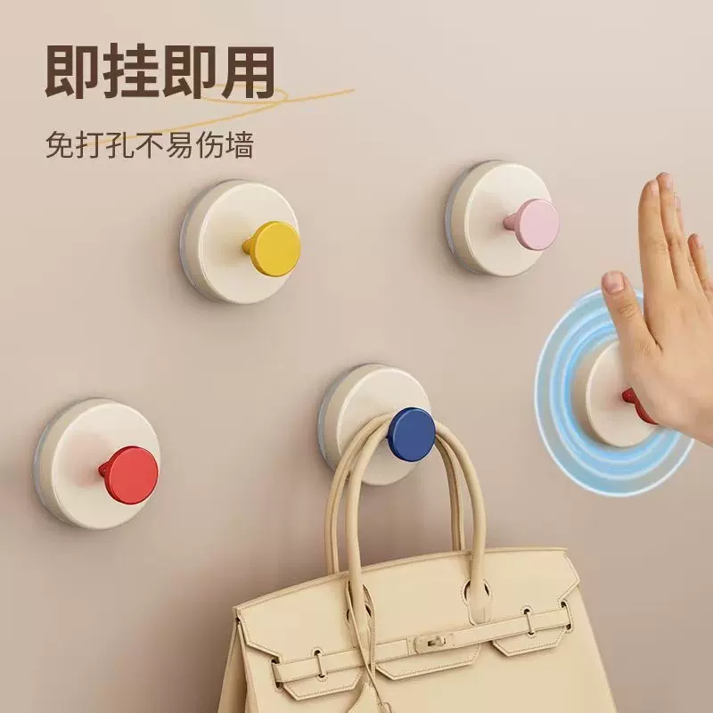 多巴胺吸盘挂钩免打孔挂衣钩壁挂卫生间门后厨房粘钩无痕浴室挂钩