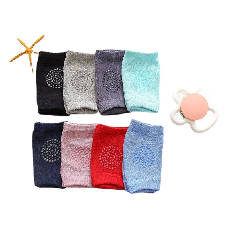 Корейская версия летних детских наколенников хлопчатобумажные детские шерстяные кольца нескользящие ползучие наколенники любовные резиновые носки для оптовых продаж H001