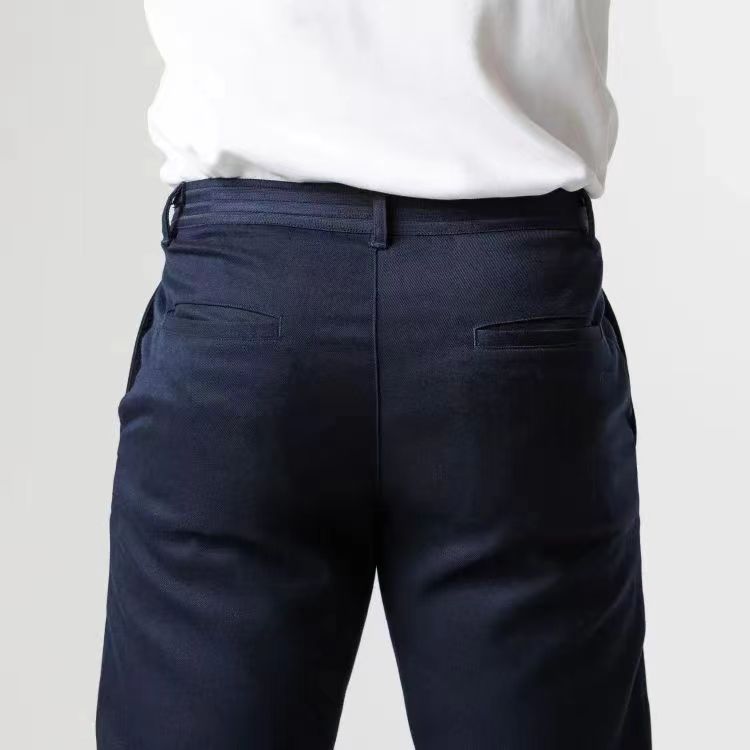 Pantaloni casual uomo in cotone traspirante stile business_voghion.com