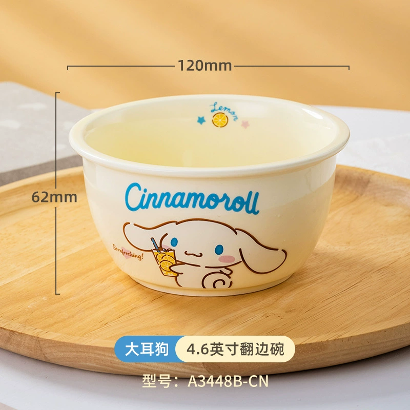 Керамическая посуда (Sanrio) 4,7" чашка для риса, дизайны Hello Kitty, My Melody, Kuromi
