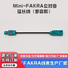 定 Mini-FAKRA公对母延长线(罗森款) 车载GPS连接线
