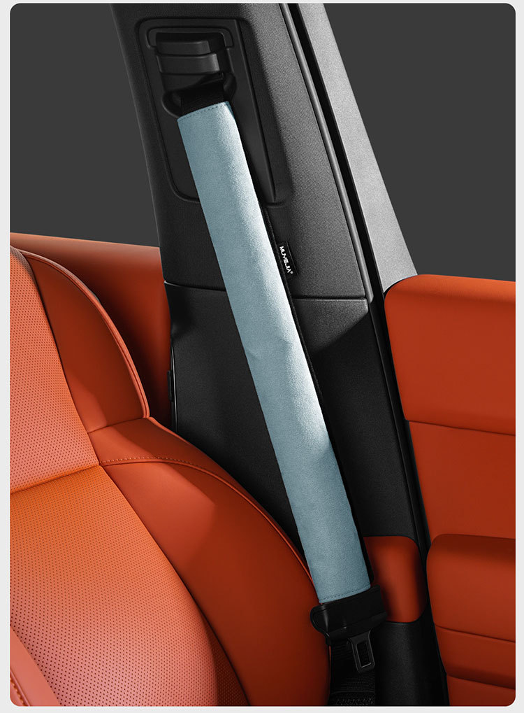 Car deerskin velvet safety belt shoulder protective cover insurance shoulder protective cover anti-tightening neck men and women Four Seasons car extended