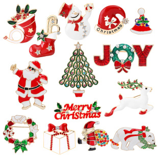 �W���}�Q������}�Q������ѩ�˵����ػ�Merry Christmas Brooch