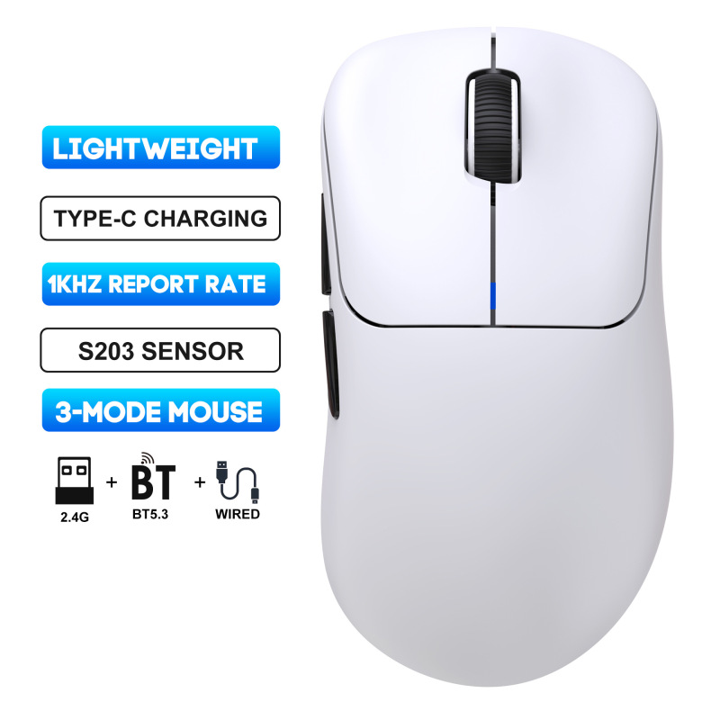 3 モード有線ワイヤレス Bluetooth BT5.3 軽量 10000dpi 調整可能なゲーミングマウスサポートデスクトップノート|undefined