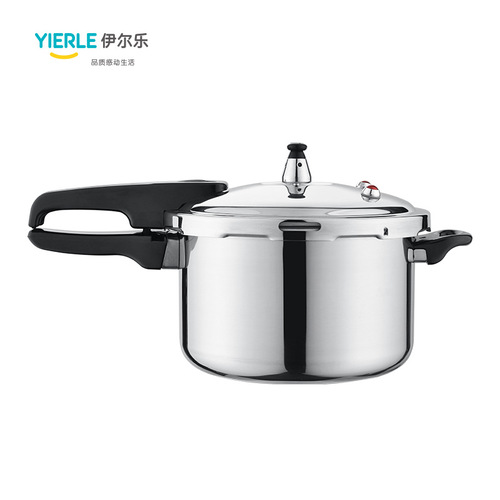 Cross-border best-selling stainless steel straight-sided high-pressure cooker, household thickened anti-explosion pressure cooker, universal for gas and induction cookers