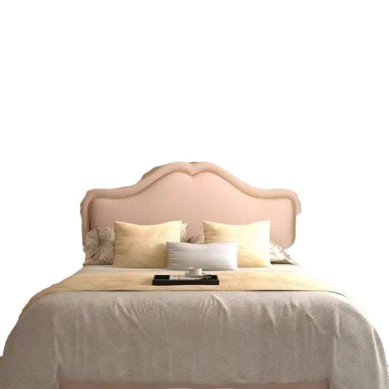 Cama de boda moderna y simple para adolescentes en línea Cama de tela doble de lujo ligera americana Dormitorio principal Cama de tela de tecnología
