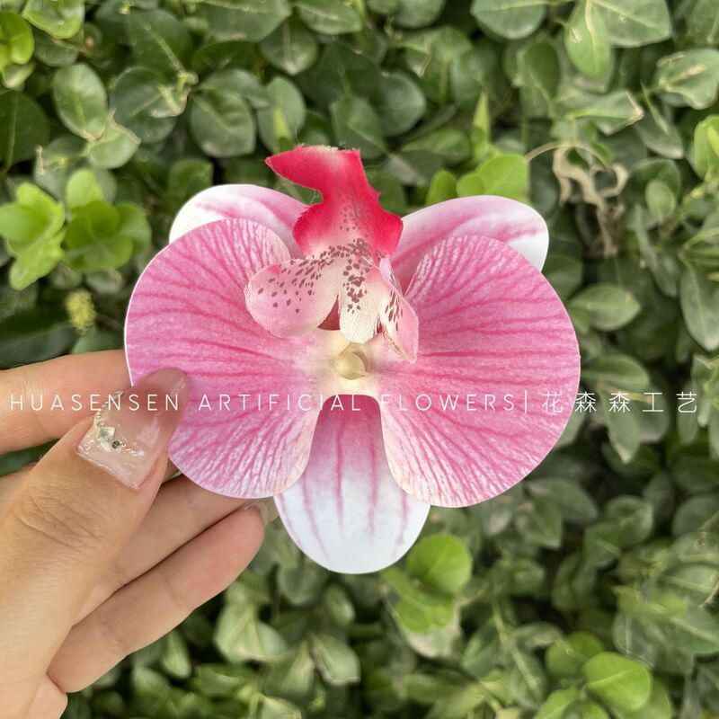 3Dプリントフィルム胡蝶蘭シミュレーション単輪花頭手作り結婚お土産喜糖箱装飾diy靴花|undefined