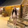 新款保暖冬季粉色白鸭绒