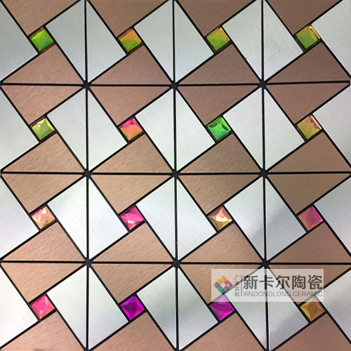 티 실버 풍차 + 컬러 다이아몬드 [디자이너 콜라보레이션] - 접착식 뒷면 제공