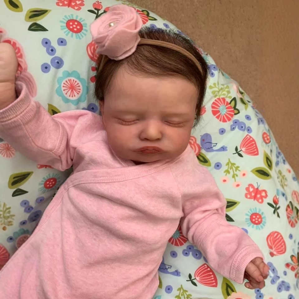 49cm simulación bebé renacido muñeca Rosalie transfronteriza e-commerce suministro entrega de una sola pieza