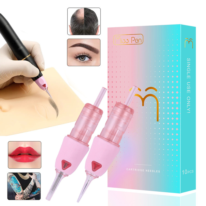 Electric current instrument integrated needle tattoo embroidery machine needle European lip particles fog eyebrow tattoo eyebrow bleaching lip eyeliner full throw integrated needle