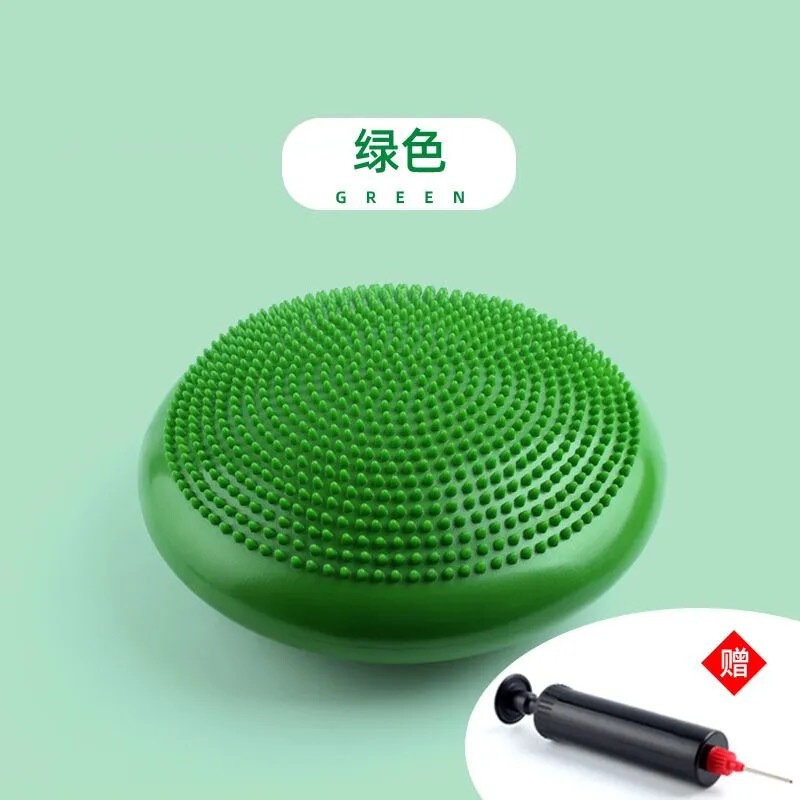 ヨガバランスマット、厚みのある足指圧マッサージ、半円形バランスボールトレーニングソフトクッション、大人と子供のリハビリテーション足|undefined