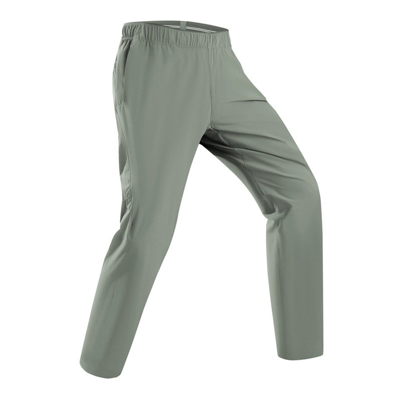 Summer New Style Quick-Drying, Breathable, Wear-Resistant Men's Sports Casual Versatile Business Straight Loose Men's Ice Silk Trousers